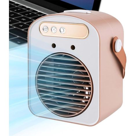 Ventilatore per condizionatore d'aria,Raffreddamento evaporativo,ventilatore nebulizzatore portatile,Circolatore d'aria a 3 velocità (1/5)
