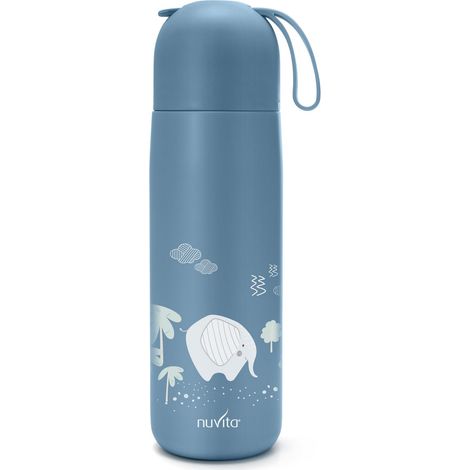 Nuvita 4435  Thermos Alimenti Caldi e Freddi  Contenitore Termico per Alimenti Caldi  Contenitore Pappa Neonati  Termos Cibo  Botiglia Thermos  Termos Cibi Caldi  Powder Blue (1/5)