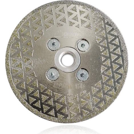 Hoja de diamante MINKUROW, hoja de sierra galvanizada de 105mm para cortar y moler piedra, granito, baldosas de mármol (1/5)