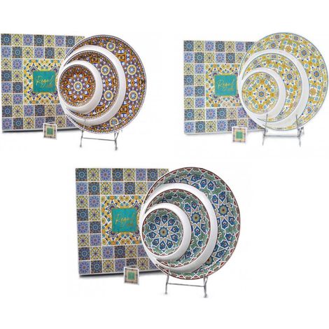Antipastiera Piatto antipasti snack in porcellana 25 cm 3 Colori (1/2)