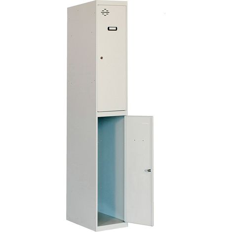 Casier-armoire Simonlocker Prof.dism.tandem 1/2 300 Ini Gris Gris Taquilla 1800x300x500 - Simonrack (1/2)