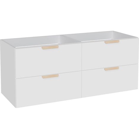 Mobile sotto lavabo sospeso Bianco L120 cm - AVORELI (1/3)