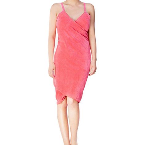 Peignoir Éponge Portatif - Serviette En Microfibre 70 X 160 Cm - Pour Femme - Rose - 1 Pièce (1/5)
