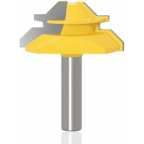 Degrés Verrouillage Lock Mitre Routeur Bit Fraise à Rainurer Pour Coupe Diamètre 2pcs 8mm 51mm Bois Jaune (1/5)