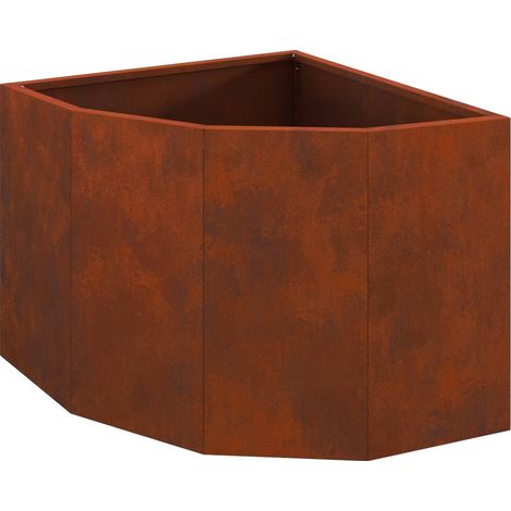 Maison Exclusive - Vaso d'angolo Ruggine 45 x 45 x 35 cm acciaio corten