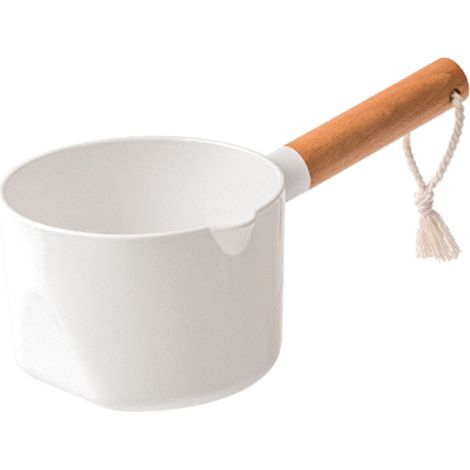 Cuillère à eau en plastique épais à long manche - Multi-usages pour la cuisine et la maison - Convient pour le bain et la maison - Outil de cuisine durable (1/4)