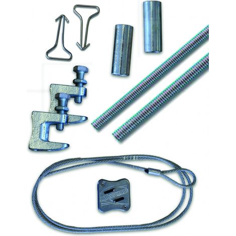 Crampons de poutrelles pour tiges filetées CTR M8 (boîte de 10 unités) S&P (UNELVENT) 990010