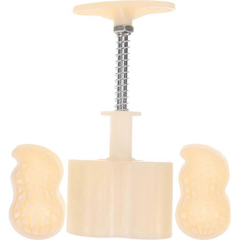 Set Mondkuchenform, Erdnussform, Dessertgebäckform, Press-Backform-Werkzeuge-15.00X7.00X4.10CM (1/4)