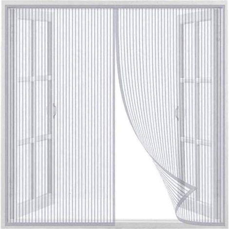 Moustiquaire - Magnétique - 120x120cm - Maille Ultra Fine - Fermeture Automatique - Blanc (1/4)