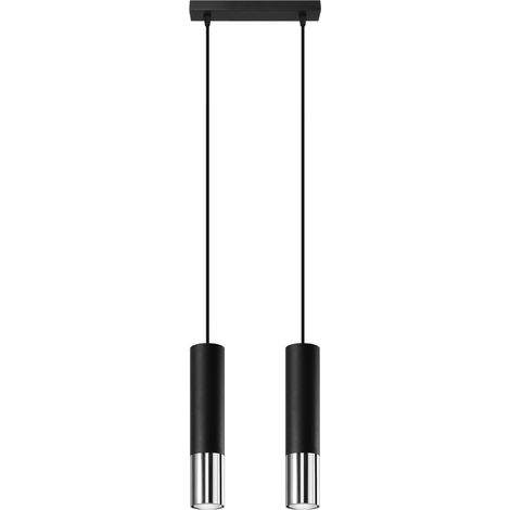 LOOPEZ 2 black/chrome pendant lamp (1/5)
