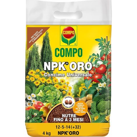 Concime Granulare NPK Oro 4kg Compo (1/5)