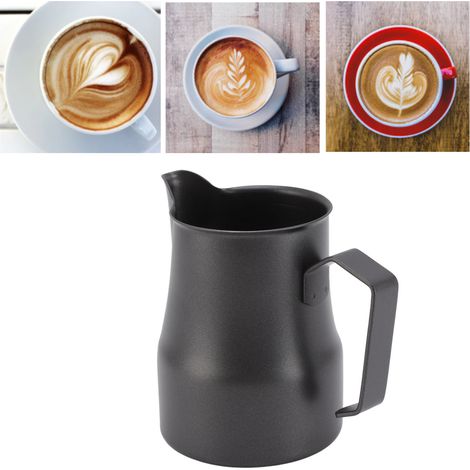 Tasse à cappuccino et latte art de 350 ml, cafetière italienne en acier inoxydable épais, idéale pour le latte art. (1/5)