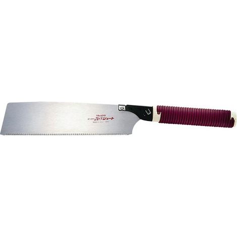 Tajima – Scie japonaise courte 230 mm – Lame 0.6 mm pour coupe nette – Poignée tubulaire pour espaces confinés