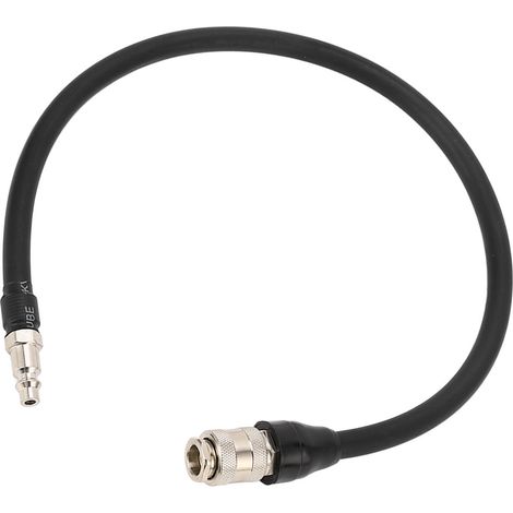 Flexible rallonge de gonflage 200 cm avec embout femelle raccord rapide pour compresseur voiture, moto, vélo (1/5)