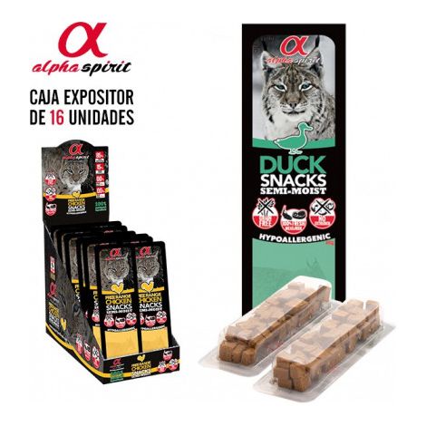 Alpha Spirit Snack Pato Tacos per gatto 16 borse x 35 gr