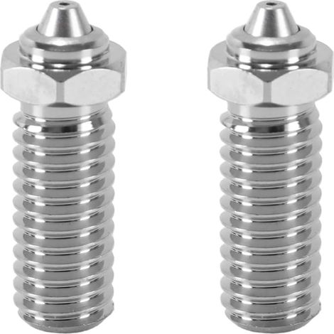 Kit de 2 Buses bimétalliques de 0,6 mm en Acier trempé et cuivre plaqué pour imprimante 3D Qidi Q1 Pro/X-Smart3/X-Plus3/X-Max3 (1/5)