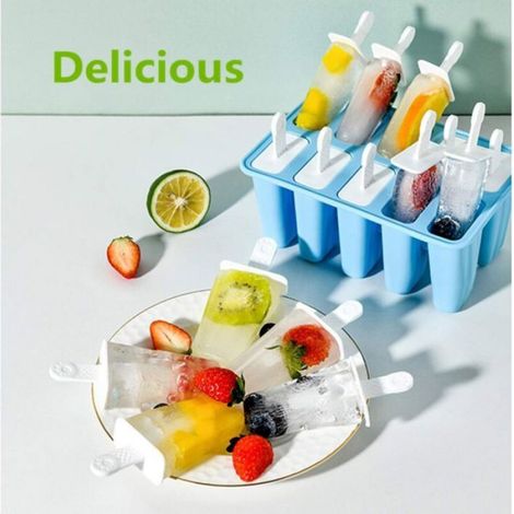 Moule À Glaces - Silicone Alimentaire - 12 Cavités - Démoulage Facile - Pour Glaces Maison - 1 Pièce (1/4)