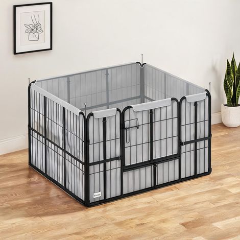 Barrière pour chien en acier Polyester 122 x 122 x 60 cm (1/5)