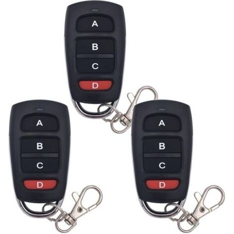 Green Mobility-3 pièces télécommande de Porte de Garage clonage télécommande 433 MHz télécommande Universelle sans Fil Porte-clés Duplicateur (1/5)