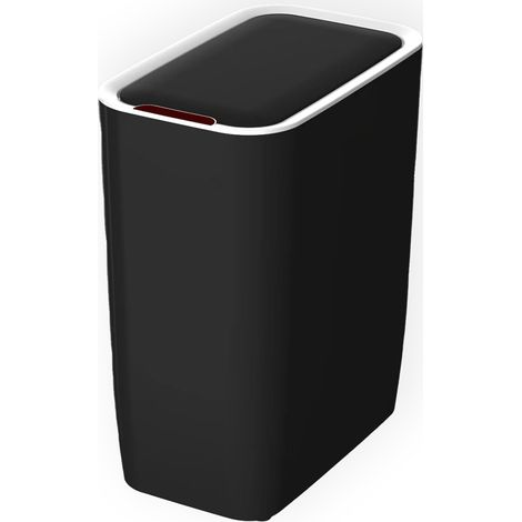Cubo de Basura y Reciclaje CATTERHOUSE Cosmos 8L 25x15,5x30 cm de Color Negro con Sensor de Movimiento y Apertura Automática (1/5)