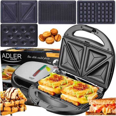 Elektrischer Erdnusstoaster, Grill, Waffeleisen, Panini-Toaster, 1200 W