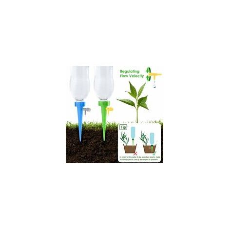 Kit Irrigation Goutte-à-Goutte 40 Pièces, Arroseurs Automatiques Vannes Régulation, Goutteur pour arrosage de plants en godet (1/5)