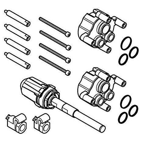 Grohe GRO-14057000 14057000-Set de extensión Universal para mezcladores, 50 mm, Nero (1/3)