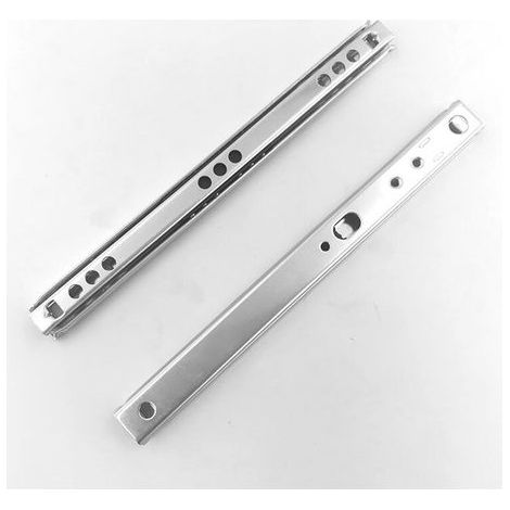 1 paire de glissières de tiroir en métal à roulement à billes pour tiroir de meubles (342 mm de longueur) (1/5)