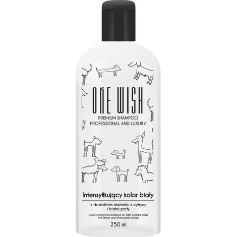 Champú ONE wish para pelaje blanco 250 ml (1/2)