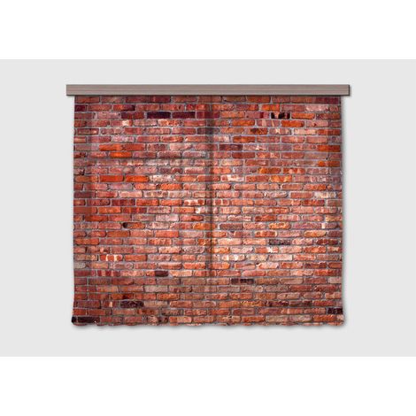 Rideaux mur de briques - 2 pièces - L180 cm x H 160cm (1/4)