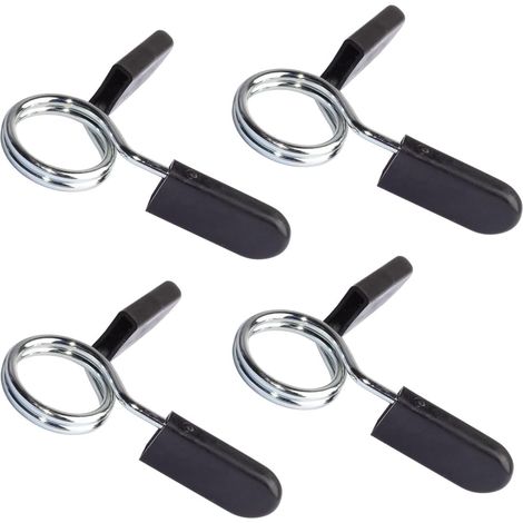 4Pcs Pinces à Ressort pour Poids Haltères, Pinces à Barre,Bague de Serrage,Serrure Clip Bague de Musculation,pour Haltère Haltérophilie de Formationl(2,8 cm) (1/5)