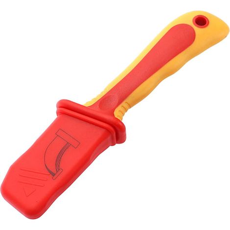 Coltello spelafili isolato da 1000 V, coltello spelafili antimagnetico per guaine di cavi con impugnatura ergonomica per elettricisti