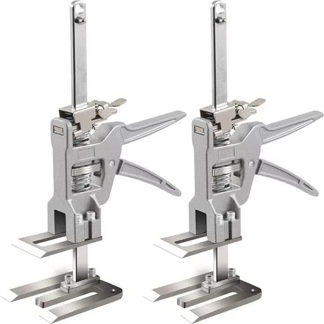 Lève-plaques Manuel, 2 Pièces Vérins de Levage, Descente Lente et Rapide Outils de Levage Meuble Labor Saving Arm pour Carreaux muraux La Porte Le Cabinet Panneaux Plaque Meubles Lourd (1/5)