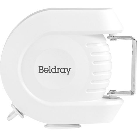 Beldray LA026996EU - Filo stendibiancheria retrattile per uso interno ed esterno, linea di linea di lavaggio retrattile per impieghi pesanti, montata a parete, 12 metri