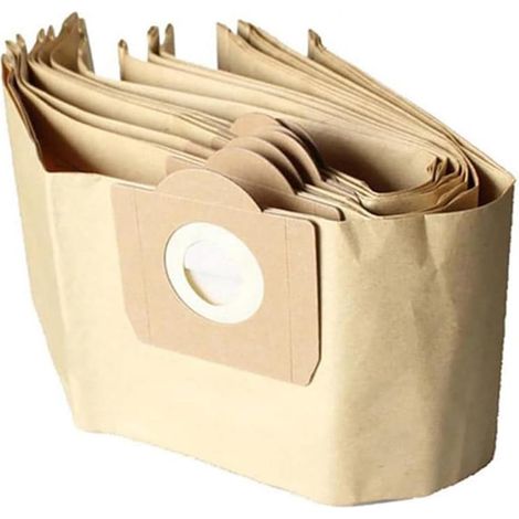 Lot de 5 Sacs droits Aspirateur pour WD3, WD 3 Premium, WD3200, WD3500P, A2204, A2534, SE4001, KAR69591300 (1/5)