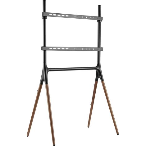 Chevalet de studio pour écrans plats avec 4 pieds, en bois véritable finish pour écrans plats 49'' - 70'' (124 - 178 mm), charge jusqu'à 40 kg (1/5)
