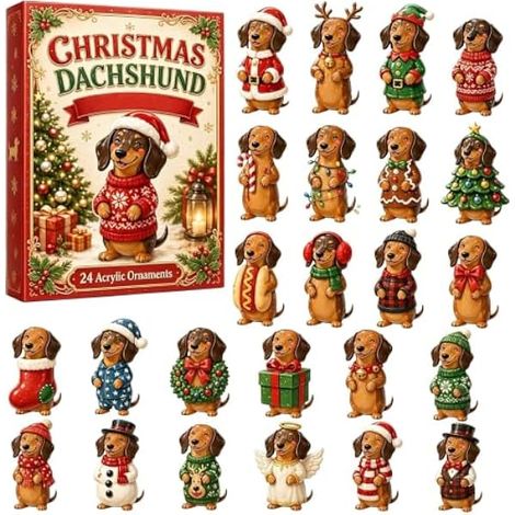 Calendrier de compte à rebours de Noël 2026 2D 24 jours - Décoration
