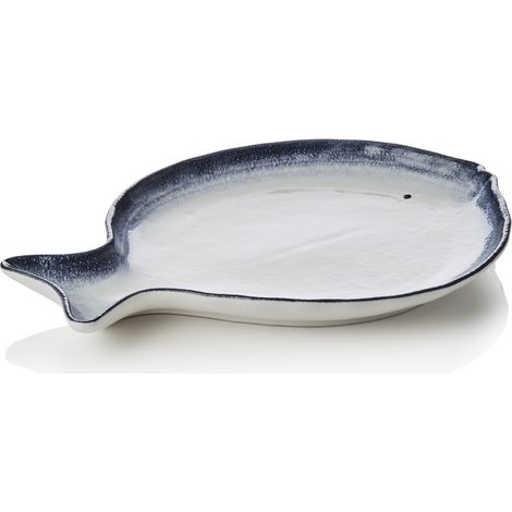 Assiette à poisson 35 x 26 cm lot de 3 - Was Germany (1/2)