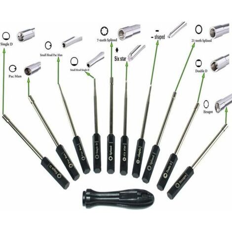 FOREHILL Kit d'outils de réglage de carburateur pour Petit Moteur Stihl Husqvarna Poulan Jonsered McCulloch MTD Ryobi Homelite Echo Makita Dolmar Honda Solo Oleo-Mac Efco Zama Walbro (1/4)