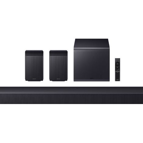 Samsung Soundbar HW-Q990H/XC, Audio 11.1.4 canali, potenza 756W, Active Voice Amplifier Pro, Auto AV Sync, Bluetooth 5.3, Q-Symphony, Wireless Dolby Atmos, 2026 (1/4)