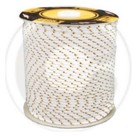 Bobina 13 kg fune corda cordino treccia in nylon da   4 mm intrecciata nautica edilizia