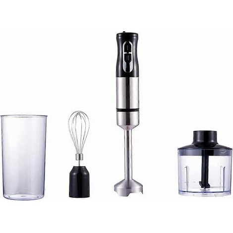 Électrique main mixeur 5 en 1 multi Purpose plongeant lot robot culinaire récipient œuf fouet mousseur à lait UE prise (1/5)