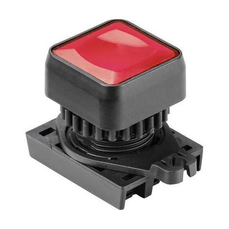 TRU COMPONENTS S2PRSU-P3R BOUTON POUSSOIR À PRESSION CARRÉ ROUGE (TRANSPARENT) 1 PC(S) TC-10344020 (1/3)