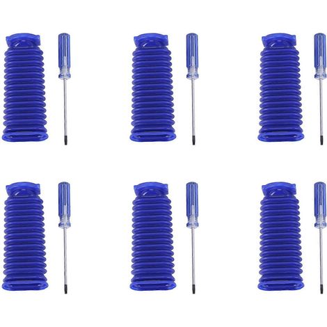 6X pour V6 V7 V8 V10 V11 Rouleau d'aspiration en velours doux Tuyau bleu de rechange pour le nettoyage domestique (1/5)
