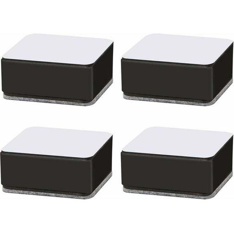 Rehausseurs de meubles 3 cm – Acier carbone robuste – Auto-adhésif pour canapés, lits, tables – Supporte jusqu'à 500 kg – Lot de 4 pièces (1/5)