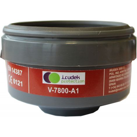Filtro para vapores orgánicos A1 IRUDEK Protection IRU 7800