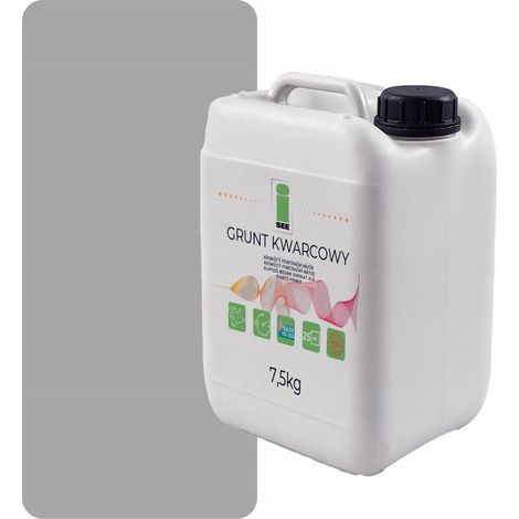 Primer al quarzo per intonaco decorativo, grigio chiaro D904, 7,5 kg (1/5)
