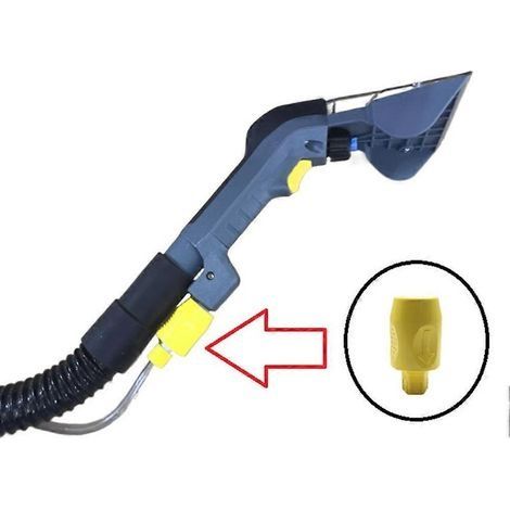 2 raccords femelles à dégagement rapide pour tuyau, compatibles avec les modèles Karcher Puzzi 8/1, 10/1, 30/4, 100 et 200 (référence 4.446-023.0). (1/5)