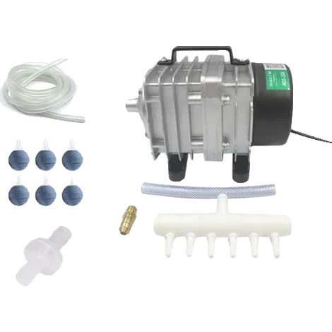Compresseur d'air, Débit de 70L/min, Idéal pour les aquariums, 328-60W Accessoires, Adaptateur UE 220V-50HZ (1/2)
