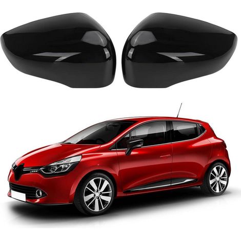Spiegelkappen für Renault Clio MK4, Zoe, Captur - 2 Stück Schwarz (1/5)